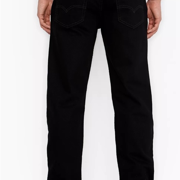 Men’s 550 Relaxed Fit Black Denim Jeans 38x34 - Picture 2 of 12